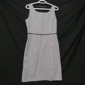 SBO, size 11 houndstooth sleeveless dress, lined, side zip, BNWOT